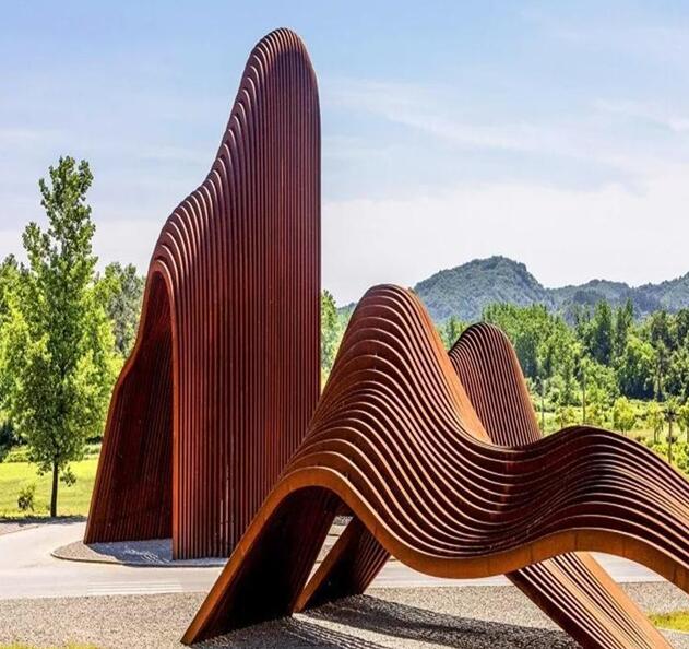 烈山锈钢板造型